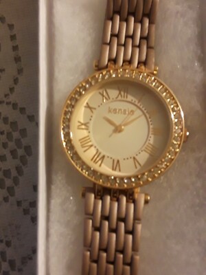 Kensie Pink And Gray Blend Stainless Steel Watch For Men New