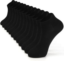 Mens Bamboo Ankle Socks with Heel Tab Low Cut Thin Athletic Performance 6 pairs