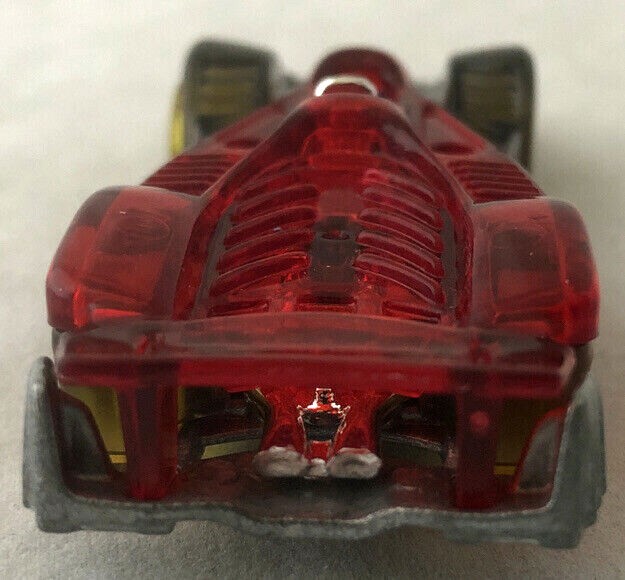Vintage HOT WHEELS Clear Red ROAD ROCKET 1995 Car 1:64