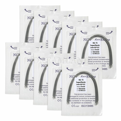 10 Packs Orthodontic Dental Super Elastic Niti Ovoid/Oval Arch Wires Rectangular - Picture 61 of 83