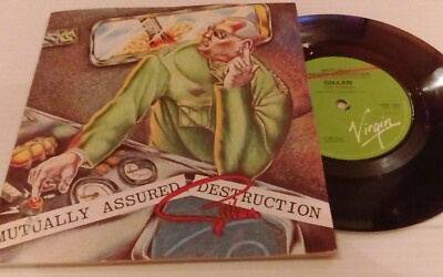 Gillan - Mutually Assured Destruction vinyl single with booklet ex plus   