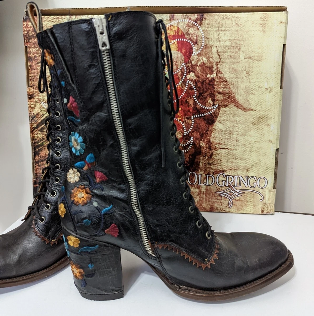 Lace up cowboy boots womens cheap