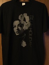 Billie Holiday - Portrait - Black Shirt - XL