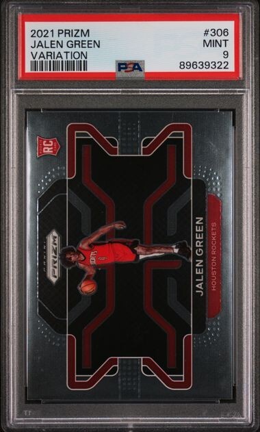 2021 Panini Prizm #306 Jalen Green Variation RC MINT PSA 9 Rockets Rookie