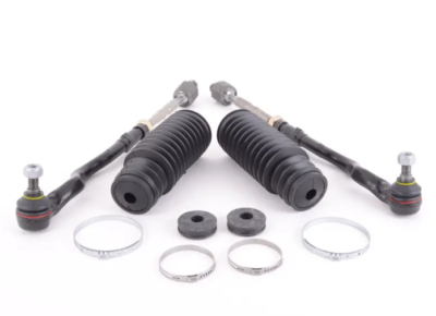 FEBI BILSTEIN / LAIPZ Front Tie Rod & Steering Rack Boot Kit (L+R) For BMW E46 325i, 330i – 4 Pieces, 1 Year Warranty
