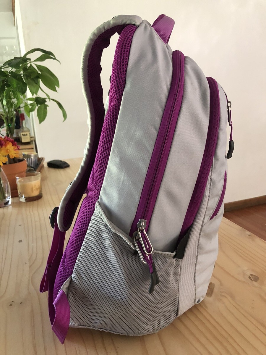 the noth face wasatch backpack Gray & Dark Pink | eBay