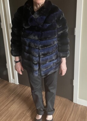 New 60,000$ DENNIS BASSO REAL CHINCHILLA FUR JACKET COAT