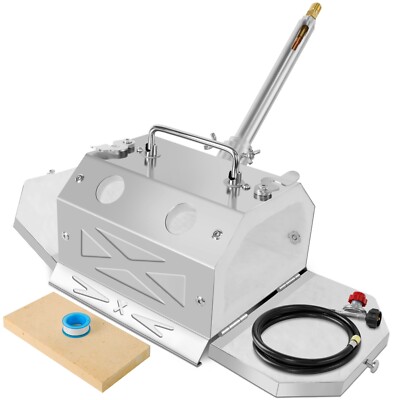 Gas Propane Forge 2600°F,Double Door,Large Capacity,Portable Equipment