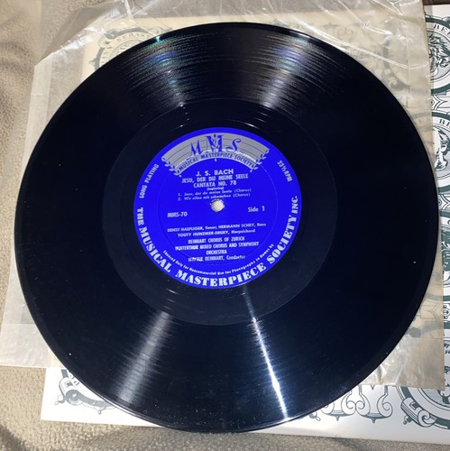 J.S. Bach Cantata No. 78 “Jesu Der Du Meine Seele” 10" Vinyl LP MMS-70 VG+ #03 - Imagen 4 de 10