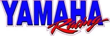 Yamaha Racing Decal is 7"x 2" in size.