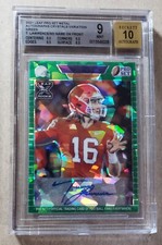 2021 Leaf Pro Set Variation Green Trevor Lawrence Auto RC 1/2 BGS 9 Autograph
