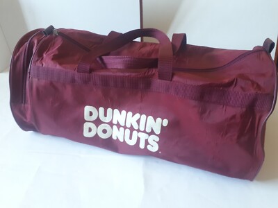 Vintage Dunkin' Donuts Tasche Promo Promo Werbeartikel 25'' x 12'' Burgund