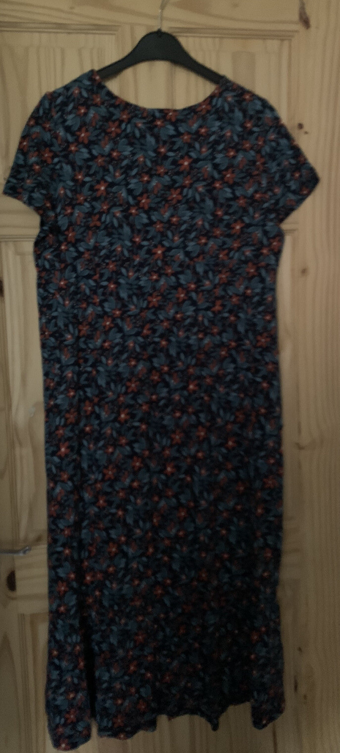 Seasalt Navy *Maternity* Opal Glass Dress Floral,’Scattering waterline