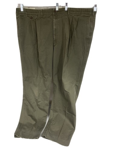 Olive Green Pleated Dress Pants Guc | eBay
