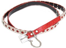GLITTER Stars PUNK Studded Belt STARS Rockabilly