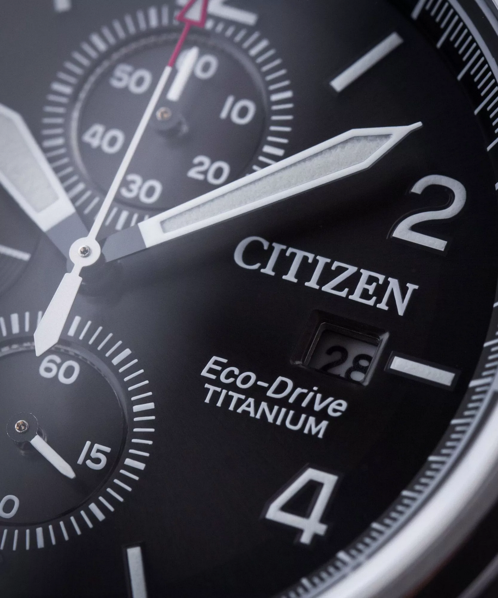 Citizen CA0810-88E Men's Eco-Drive Super Titanium Chronograph