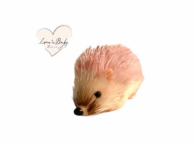 SILICONE HEDGEHOG ADOPTION GIFT SET, SALLY PINK HAIR SILICONE HEDGEHOG