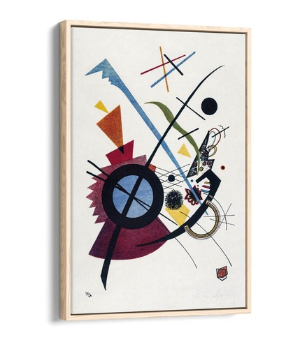 WASSILY KANDINSKY "VIOLET" ABSTRACT BAUHAUS -FLOAT EFFECT FRAME CANVAS ART PRINT - Picture 11 of 12