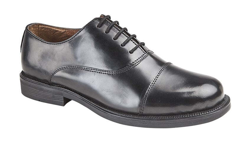 SAOLA Scarpa Oxford cadetta unisex SCIMITAR nera con cappuccio suola in PVC