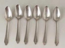 Georgian By Oneida Silver Community Plate Silverplate Teaspoon Cir 1912 (6)