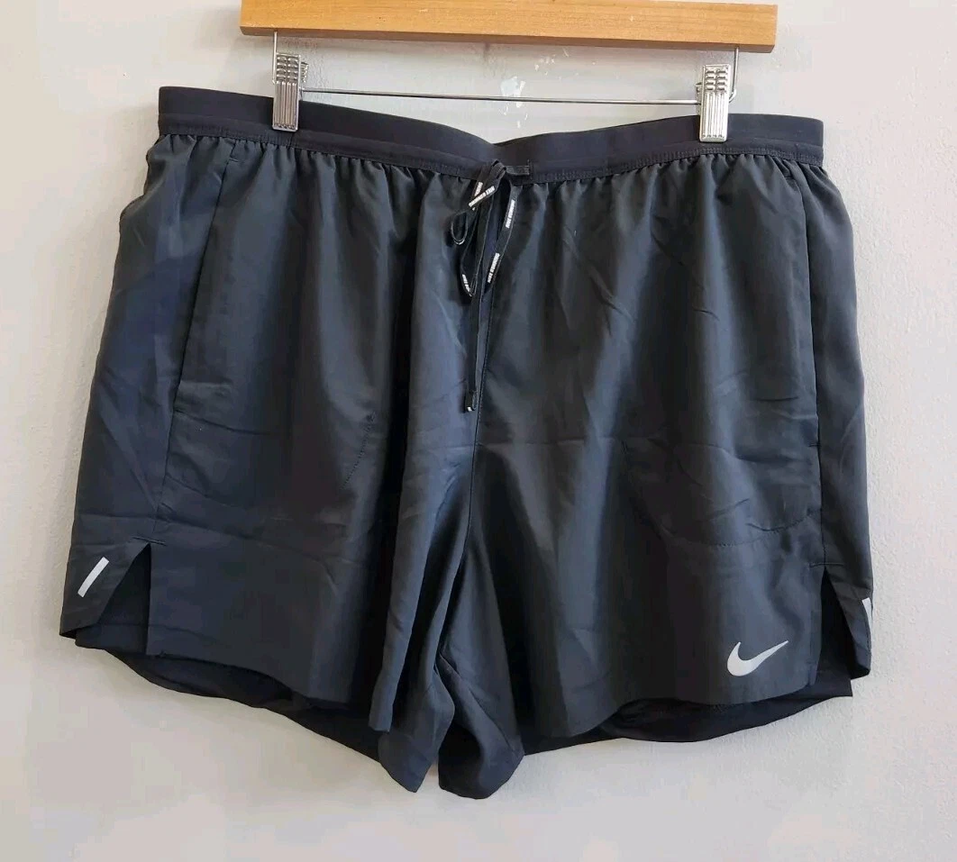 Nike Flex Stride 5'' Black Running Shorts Brief Lined Performance Men's Size XXL
