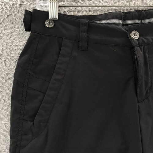 Eddie Bauer Sport Cargo Pants Womens 2 (actual 29x32) Black Mid Rise Button Zip - Picture 4 of 22