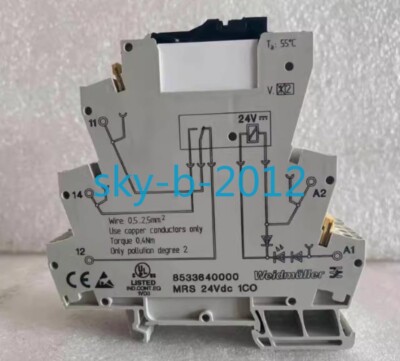 1 PCS NEW 8533640000 Weidmuller Terminal Relay MRS 24Vdc 1CO RSS113024 ...