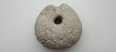 Antique 1900 stone FISHING NET WEIGHT from Baltic sea