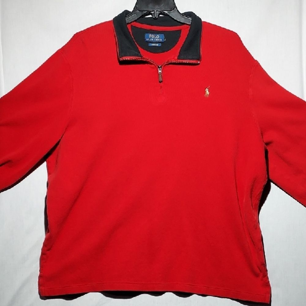 Polo Ralph Lauren 100% cotton quarter-zip men's pullover size XXL