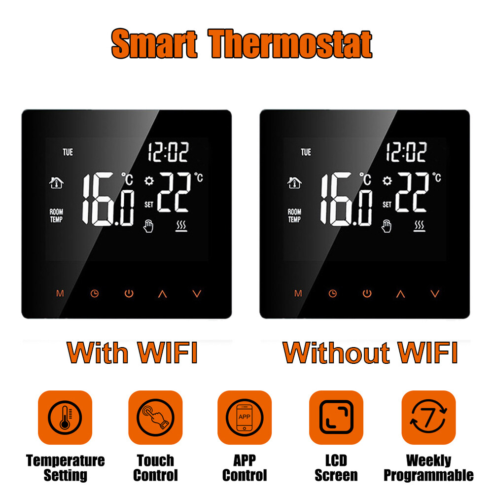 Smart Thermostat Programmable Wifi Wireless Home Sensor Digital App Remote-image