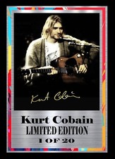 KURT COBAIN     SIGNED  LIMITED EDITION   FRAMED