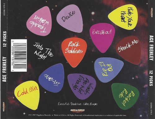 ACE FREHLEY - 12 PICKS - WITH BONUS PROMO WHITE GUITAR PICK - 1997 - KISS - Picture 9 of 11