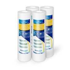 4 Sediment 10 Micron Water Filter Cartridges 2.5" x 10" for Reverse Osmosis