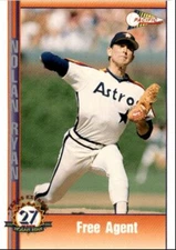 1993 Pacific Texas Express Baseball Card Nolan Ryan Free Agent Houston Astros