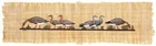 Hand Painted Signed Papyrus Maidum Geese. Souvenir from Egypt.