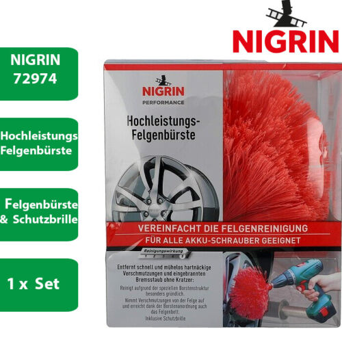 NIGRIN 72974 Hochleistungs-Felgenbürste