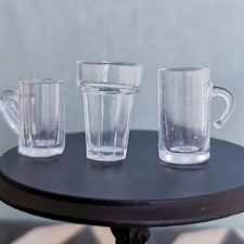 10pc 1:12 Scale Dollhouse Miniatures Juice Beer Mug Kitchen Plastic Accessories