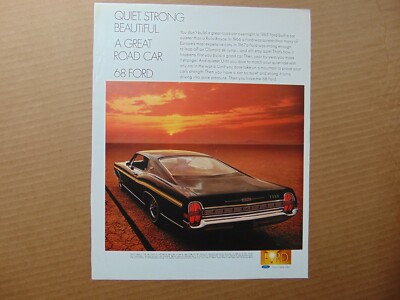 1968 FORD XL FASTBACK ~ print ad