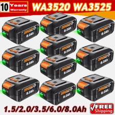 1~10Pcs 20V For WORX 8.0Ah MAX Extended Lithium Battery WA3520 WA3525 WA3575 3Ah