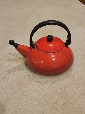 Le Creuset Red Tea Kettle Teapot Tea Pot | eBay