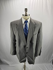 Calvin Klein Men's Gray Wool Blazer Jacket 43R