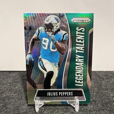 2019 Panini Prizm Julius Peppers LT-JP Legendary Talents Green Carolina Panthers