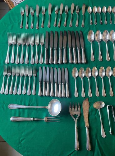 French Christofle Spatours flatware set for 8 - Picture 3 of 23