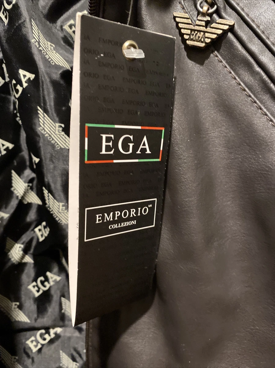 Emporio collezione leather jacket fake cheap