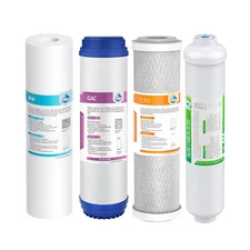 Water Filter Replacement PP Sediment,CTO Carbon Block,T33Cartridge Fit RO System