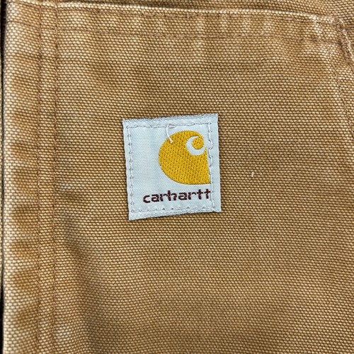 Chaqueta Carhartt DE COLECCIÓN Hombres Pequeña Marrón Tostado Lona Con Capucha Forrada Térmica J131 EE. UU. - Imagen 8 de 13
