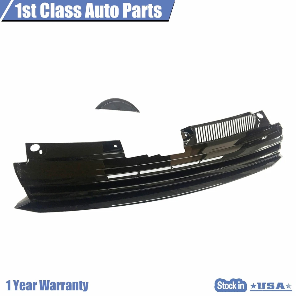 Badgeless Sport Style Grille Black For 10-14 VW Mk6 Golf/GTI/Jetta Sportwagen Foto 2 de 4