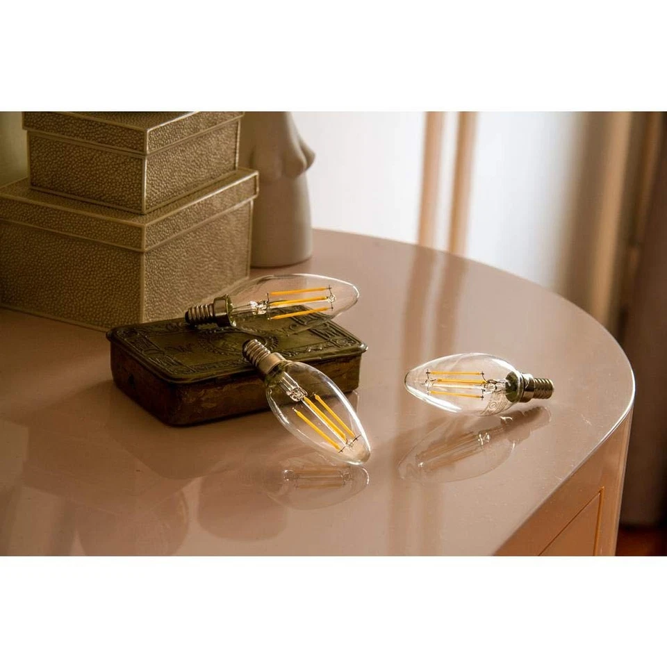 Ecosmart LED 40-Watt Equivalent B11 Candle Dimmable Energy Star Clear Glass Fila - Image 4 of 4