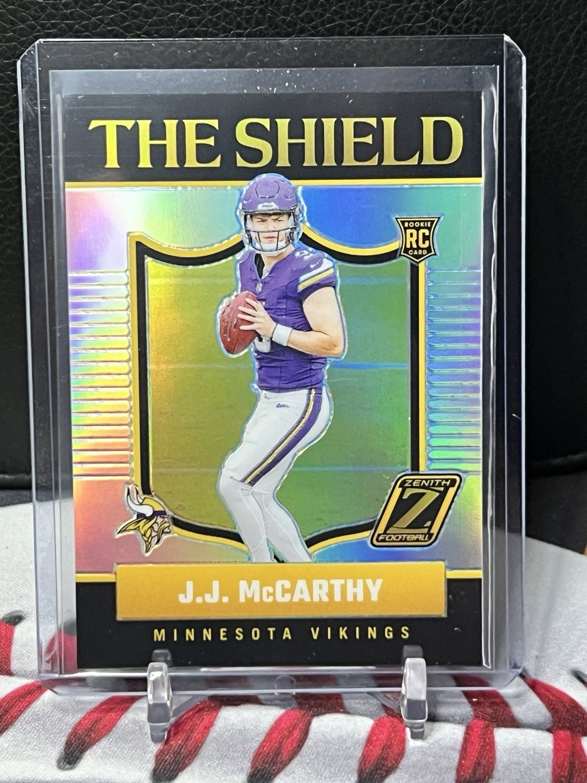 2024 Panini Zenith - JJ McCarthy The Shield Case Hit #10