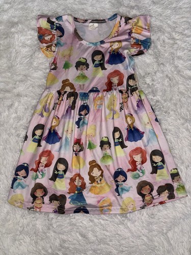 Gianni Girls Sz. 5/6T Multicultural Themed Girls Dress. Soft, Adorable - Picture 5 of 5